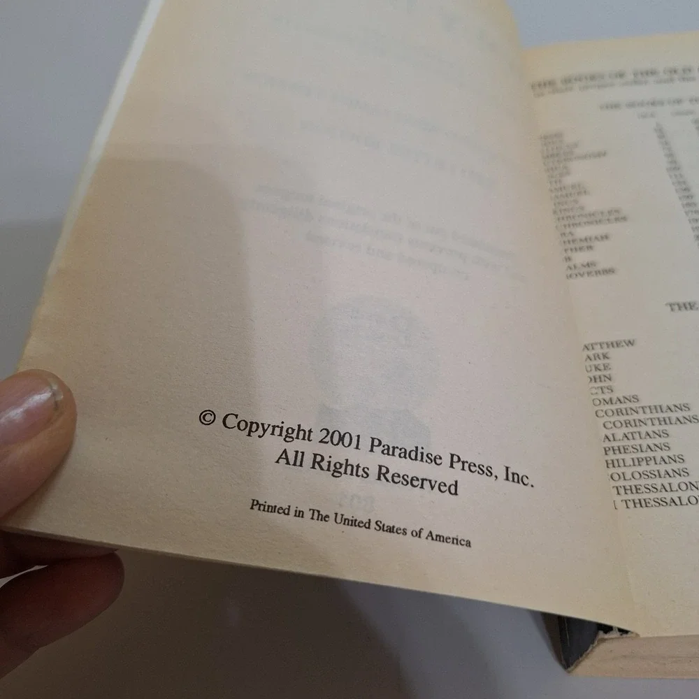 N/A holy bible